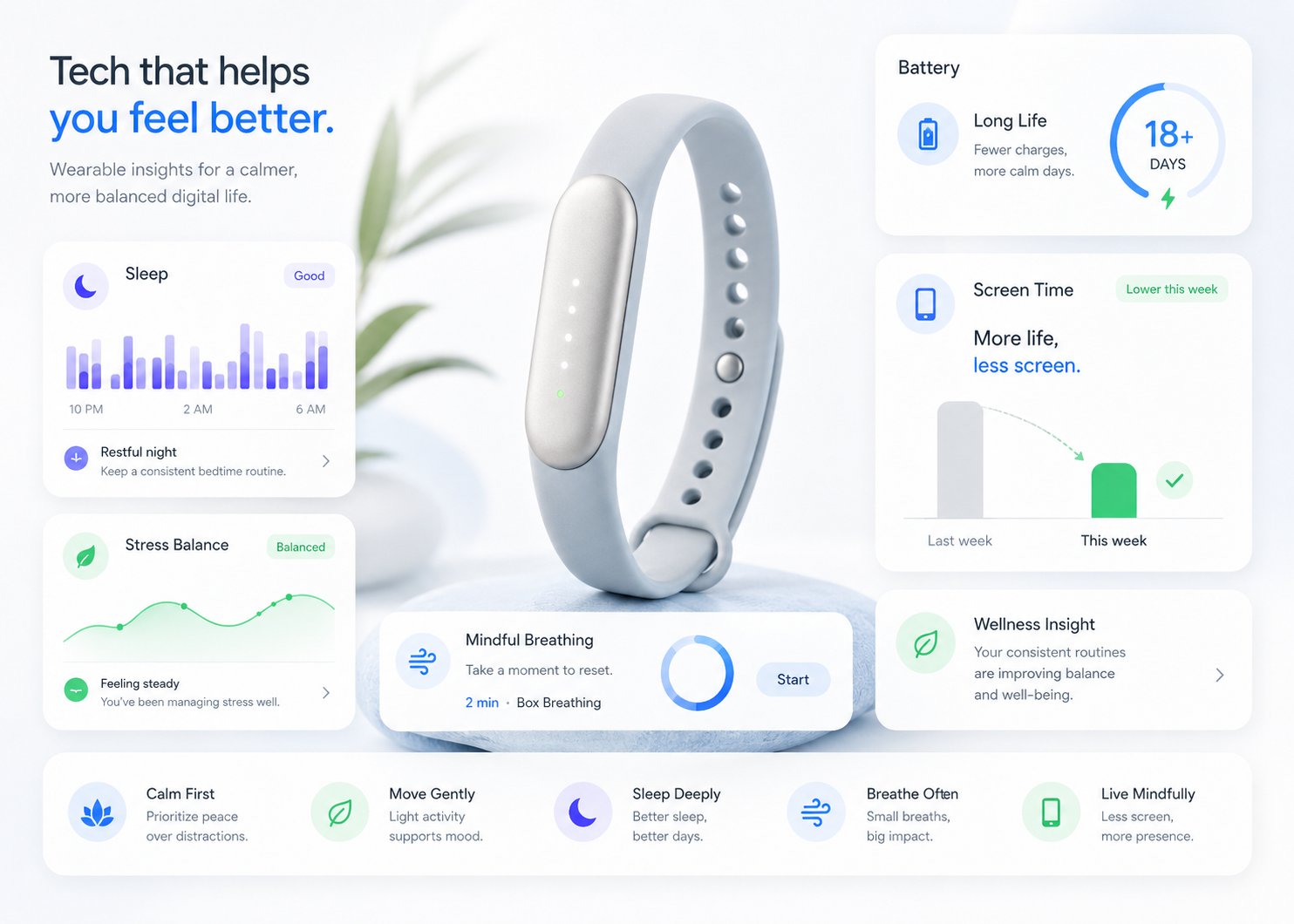A Step Toward Calm Technology